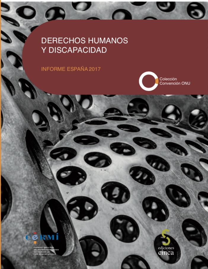 Portada del Informe Derechos Humanos y Discapacidad en España 2017