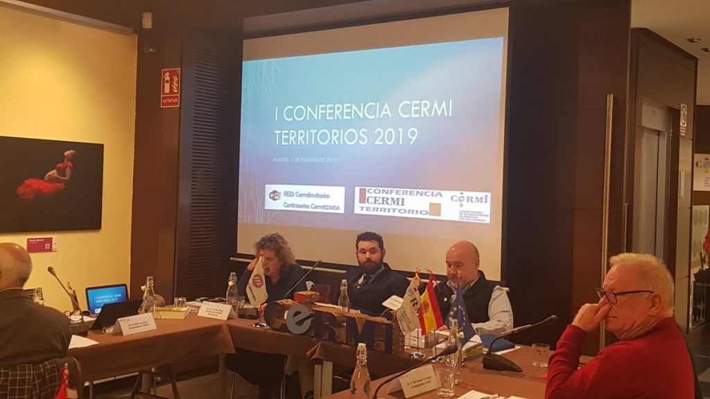 Foto: miembros de la I Conferencia Territorios 2019, que ha tenido lugar en la sede del CERMI Estatal