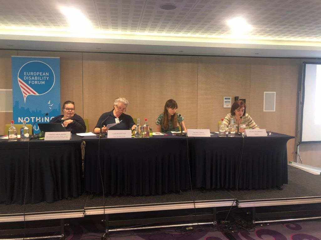Ponencia durante la Asamblea General Anual del Foro Europeo de Discapacidad