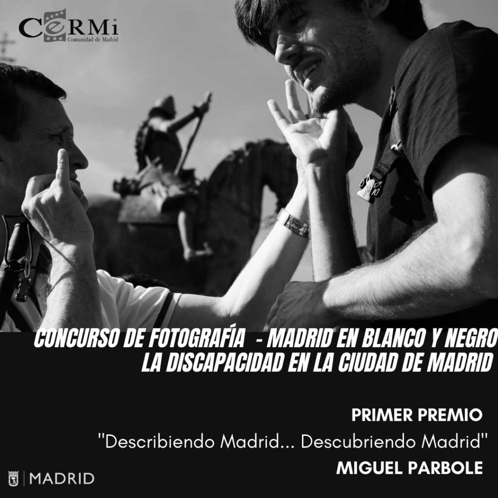 Imagen de la obra ‘Describiendo Madrid… Descubriendo Madrid’ de Miguel Parbole que ha resultado galardonada con el primer premio del Concurso de Fotografía: Madrid en Blanco y Negro