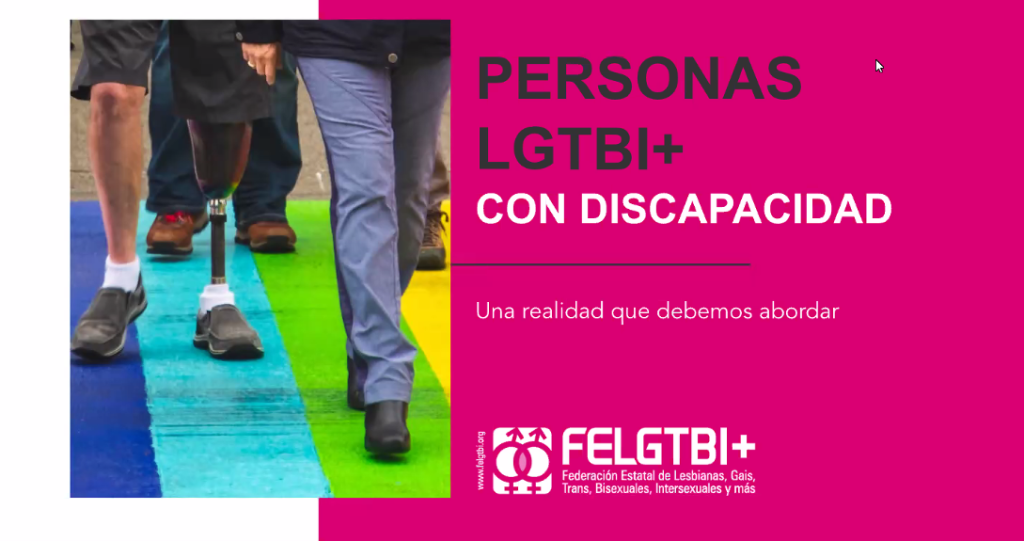 jornada de formación `Las personas LGTBI+ con discapacidad: una realidad que debemos abordar´