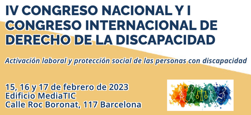 Banner del IV Congreso Nacional y I Internacional de Derecho de la Discapacidad