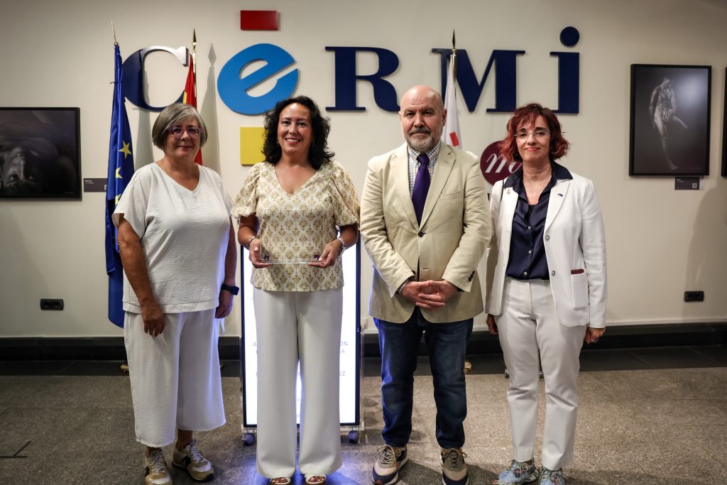 Mercedes Jaraba, Pilar Villarino, Marisa Peña Roldán y Luis Cayo Pérez