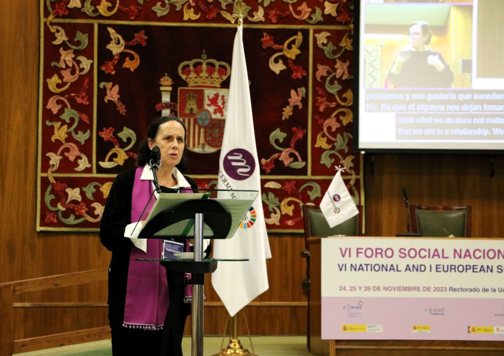 Ceremonia de apertura del VI Foro Social Nacional y I Europeo de mujeres y niñas con discapacidad Yo Decido