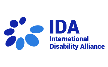 Logo de la Alianza Internacional de la Discapacidad (IDA, por sus siglas en inglés)