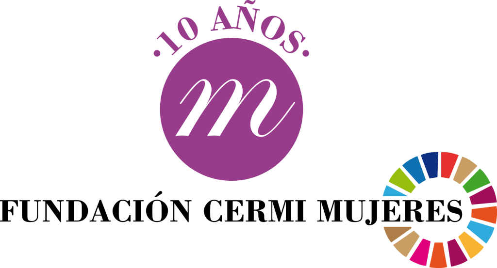 Logotipo de la Fundación CERMI Mujeres en su décimo aniversario