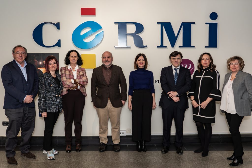 Delegación del Comité Español de Representantes de Personas con Discapacidad (CERMI) con la ministra de Juventud e Infancia, Sira Rego