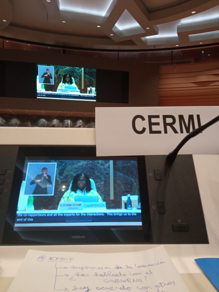 Intervención del CERMI en Ginebra ante la ONU