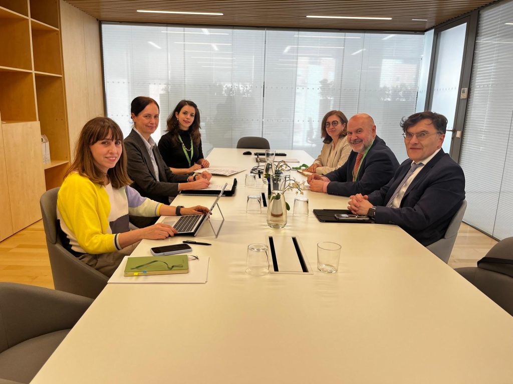 reunión de trabajo entre una delegación del CERMI Estatal y la Secretaria de Estado de Función Pública, Clara Mapelli Marchena
