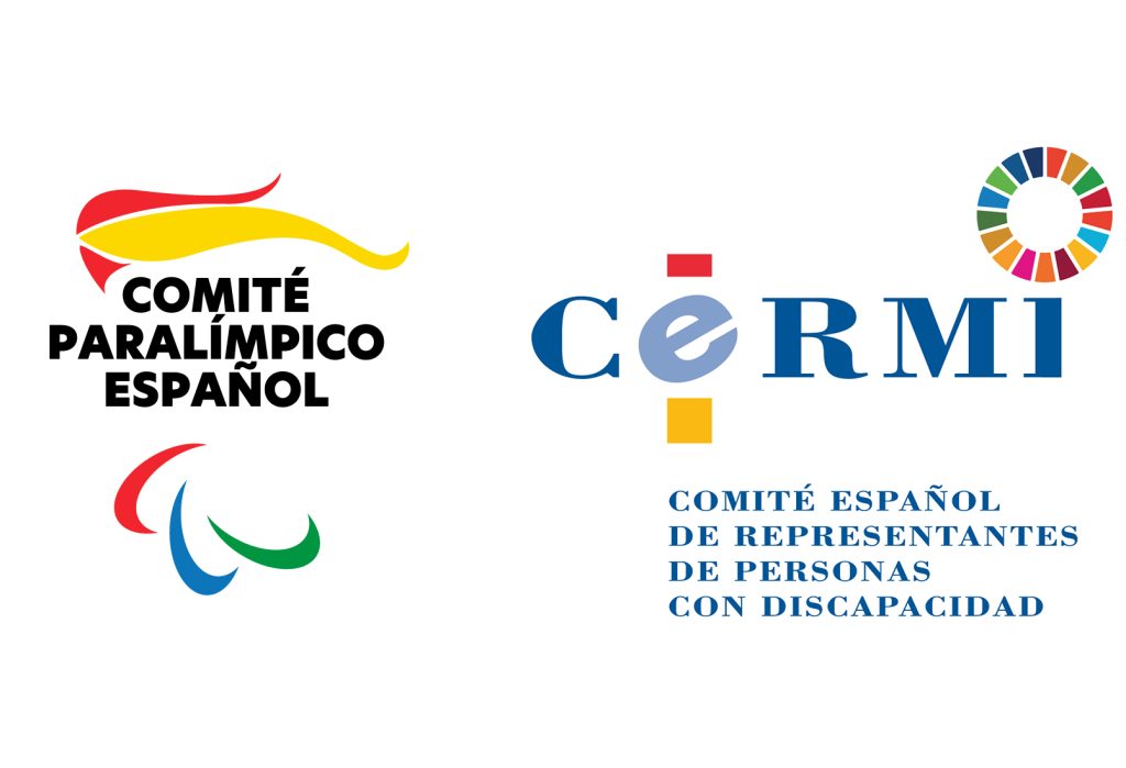 Logos del comité paralímpico español (CPE) y del CERMI estatal